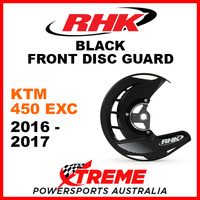 RHK Black Front Disc Guard KTM 450EXC 450 EXC 2016-2017 FDG07-K