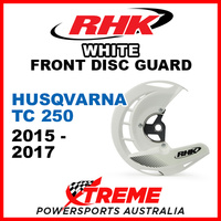 RHK White Front Disc Guard Husqvarna TC250 TC 250 2015-2017 FDG07-W