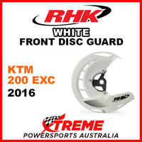 RHK White Front Disc Guard KTM 200EXC 200 EXC 2016 FDG07-W