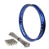 Excel Rear Blue Rim & Spoke Set for Husqvarna TE 300i 2018-2025 