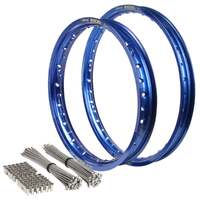 Excel Front/Rear Blue Rim & Spoke Set for Husqvarna FC 350 2014-2025