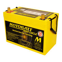 Motobatt Deep Cycle 115Ah AGM Battery GPL-27T DC105-12 S12-116AGM-RE