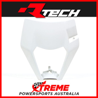 KTM XC/W 125-150 17-18 White Front Headlight Mask Fairing R-MASKKTMBN17 Rtech