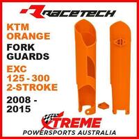 Rtech KTM EXC 125 200 250 300 2-Stroke 2008-2015 Orange Fork Guards Protectors