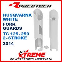 Rtech Husqvarna TC125 TC250 TC 125 250 2014 White Fork Guards Protectors