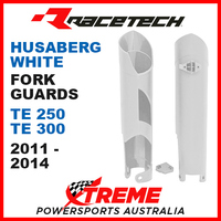 Rtech Husaberg TE250 TE300 2011-2014 White Fork Guards Protectors