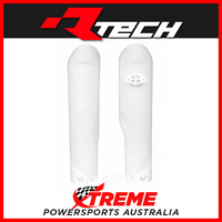 Rtech White Fork Guards Protectors for Husqvarna TC85 Small Wheel 2018-2022