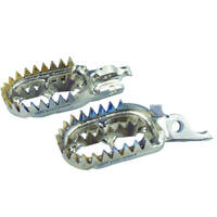 Scar Titanium Gripper Footpegs for Kawasaki KX250X 2021-2023