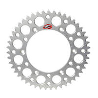 Renthal 49 Tooth Silver Rear Alloy Ultralight Sprocket for Yamaha YZ250F 2001-2023