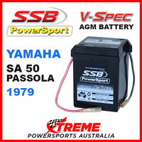 SSB 6V Yamaha SA50 Passola 1979 V-Spec Dry Cell AGM Battery 4-V6N4-2A