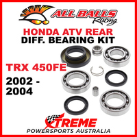 25-2014 HONDA TRX450FE 2002-2004 ATV REAR DIFFERENTIAL BEARING & SEAL KIT