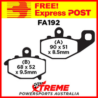 Kawasaki ER-6f ABS 12-15 EBC Organic Rear Brake Pads, FA192