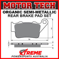 Motor Tech CCM 604E 1998-2006 Semi-Metallic Rear Brake Pads FA208