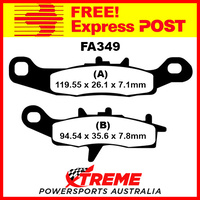 Kawasaki KFX 450 R Quad 08-14 EBC Sintered Copper Front Right Brake Pads, FA349R