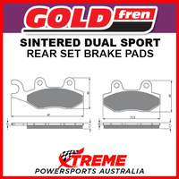 Goldfren Benelli 150 Caffenero 2015-2017 Sintered Dual Sport Front Brake Pad GF002-S3