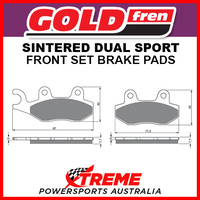 Goldfren Kawas KVF750 4xBruteForce EPS 12-18 Sintered Dual Sport Left F/Brake Pad GF002-S3