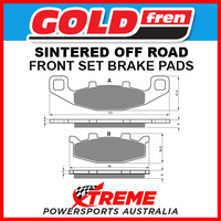 Goldfren Kawasaki GPX250R EX250F 1988-2007 Sintered Off Road Front Brake Pad GF013-K5