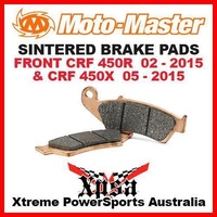 MOTO MASTER SINTERED FRONT BRAKE PADS HONDA CRF 450R 02-2015 CRF 450X 05-2015 MX