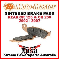 MOTO MASTER SINTERED REAR BRAKE PADS HONDA CR 125 CR125 CR250 250 2002-2007 MX