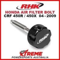 RHK MX BLACK AIR FILTER BOLT MOTO HONDA CRF450R CRF450X CRF 450R 450X 04-2009