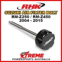 RHK MX BLACK AIR FILTER BOLT MOTO for Suzuki RMZ 250 450 RM Z250 Z450 2004-2015 BIKE