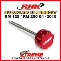 RHK MX RED AIR FILTER BOLT MOTO for Suzuki RM125 RM250 RM 125 250 04-2015 DIRT BIKE