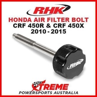 RHK MX BLACK AIR FILTER BOLT MOTO HONDA CRF450R CRF450X CRF 450R 450X 2010-2015