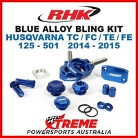 RHK BLUE ALLOY BLING KIT HUSQVARNA TC FC TE FE 125 250 300 350 450 501 14-2015