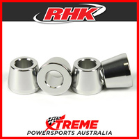 RHK Silver Aluminium Rubber Handlebar Mount Replacement for MX Triple Clamp