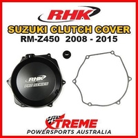 RHK MX BLACK CASE CLUTCH COVER for Suzuki RMZ 450 RM Z450 RMZ450 2008-2015 DIRT BIKE