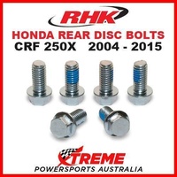 RHK MX REAR HEAVY DUTY BRAKE DISC BOLT SET HONDA CRF250X CRF 250X 2004-2015 MOTO