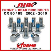 RHK FRONT + REAR HEAVY DUTY BRAKE DISC BOLT SET HONDA CR80 CR85 CR 80 85 02-2010