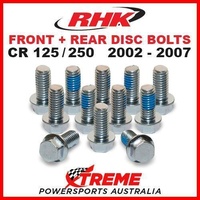 RHK FRONT + REAR HEAVY DUTY BRAKE DISC BOLT SET HONDA CR125 CR250 2002-2007 MOTO