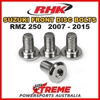 RHK MX FRONT HEAVY DUTY BRAKE DISC BOLT SET for Suzuki RMZ250 RM Z250 2007-2015 MOTO