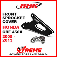 RHK Honda CRF450X CRF 450X 2005-2013 Front Alloy Sprocket Cover Black