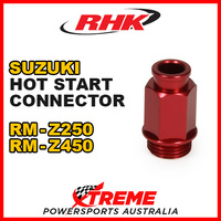 RHK HOT START CONNECTOR KEIHIN FCR CARBY RED for Suzuki RMZ250 RMZ450 RM Z250 Z450