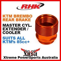 RHK ALL KTM BREMBO REAR BRAKE MASTER CYLINDER RESERVOIR EXTENDER / COOLER ORANGE