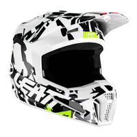 Leatt V23 3.5 Youth Zebra Moto Helmet