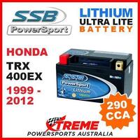 SSB 12V LITHIUM ULTRALITE 290 CCA BATTERY HONDA TRX400EX TRX 400EX 1999-2012