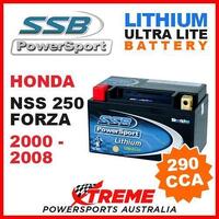 SSB 12V LITHIUM ULTRALITE 290 CCA BATTERY HONDA NSS250 NSS 250 FORZA 2000-2008