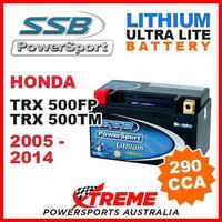 SSB 12V LITHIUM ULTRALITE 290 CCA BATTERY HONDA TRX500FP TRX500TM 2005-2014 ATV