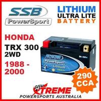 SSB 12V LITHIUM ULTRALITE 290 CCA BATTERY HONDA TRX300 TRX 300 2WD 1988-2000