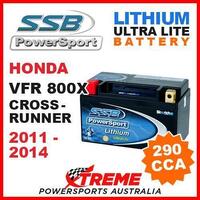 SSB 12V LITHIUM ULTRALITE 290 CCA BATTERY HONDA VFR800X VFR 800X 2011-2014 MOTO