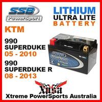 SSB SUPER BIKE ULTRALITE LITHIUM BATTERY KTM 990 SUPERDUKE 05-2010 DUKE R 08-13