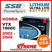 SSB 12V LITHIUM ULTRALITE 420 CCA BATTERY HONDA VTX1800C VTX 1800C 2002-2009