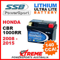 SSB 12V LITHIUM ULTRALITE 140 CCA BATTERY HONDA CBR 1000RR CBR1000RR 2008-2015