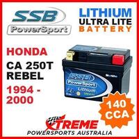 SSB 12V LITHIUM ULTRALITE 140 CCA BATTERY HONDA CA250T CA 250T REBEL 1994-2000