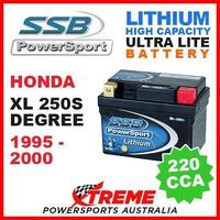 SSB 12V LITHIUM ULTRALITE 220 CCA BATTERY HONDA XL250S XL 250S DEGREE 1995-2000