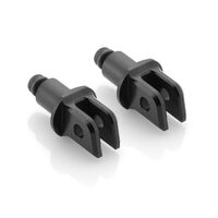 Rizoma 18mm Black Footpeg Adaptors