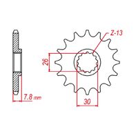 MTX 18 Tooth Front Sprocket for Triumph America 2015-2017